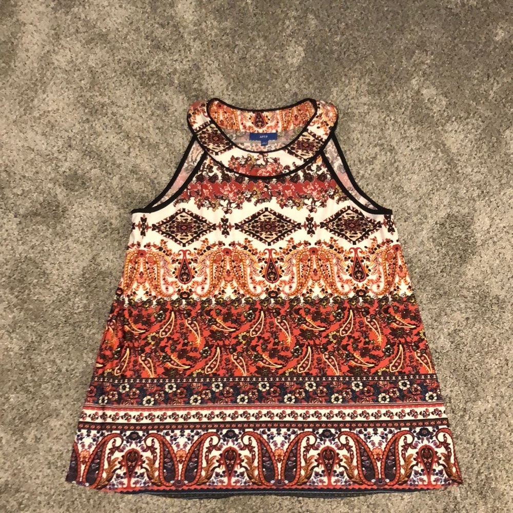 Patterned tank easy to dress up or down!